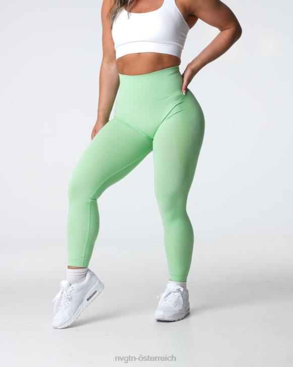 Fitness Frauen NVGTN 6J66493 Pistazie Konturnahtlose Leggings