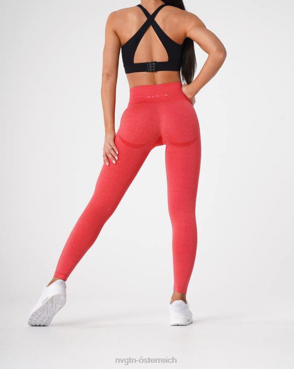 Fitness Frauen NVGTN 6J66514 kandierter Apfel Konturnahtlose Leggings