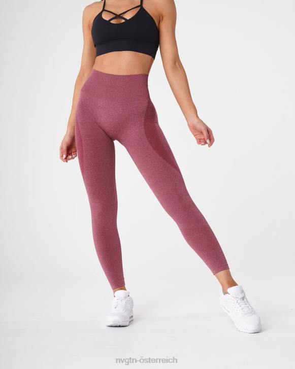 Fitness Frauen NVGTN 6J66515 kastanienbraun Konturnahtlose Leggings