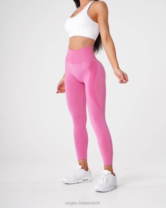 Fitness Frauen NVGTN 6J66516 Kaugummi rosa Konturnahtlose Leggings