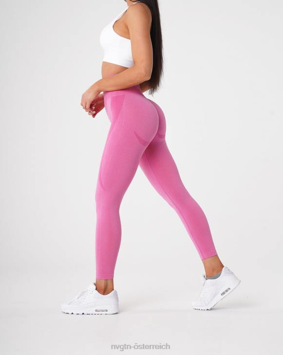 Fitness Frauen NVGTN 6J66516 Kaugummi rosa Konturnahtlose Leggings