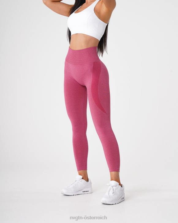 Fitness Frauen NVGTN 6J66518 purpurrot Konturnahtlose Leggings