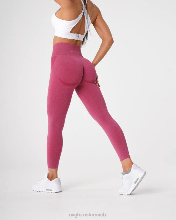 Fitness Frauen NVGTN 6J66518 purpurrot Konturnahtlose Leggings