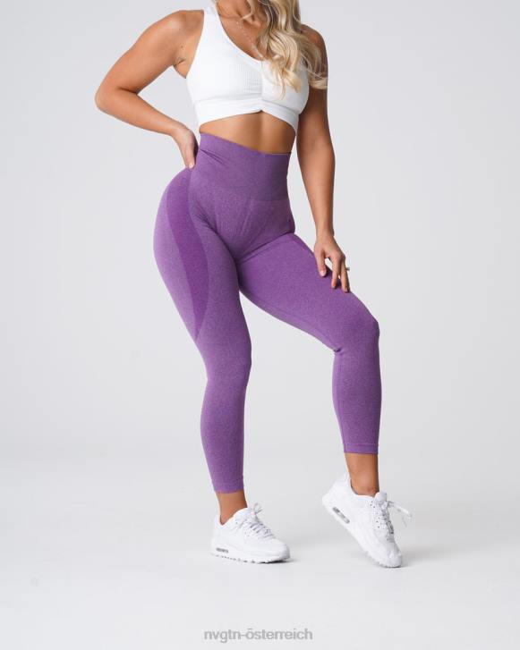 Fitness Frauen NVGTN 6J66520 violett Konturnahtlose Leggings