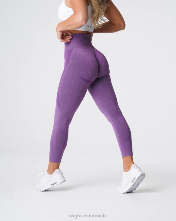 Fitness Frauen NVGTN 6J66520 violett Konturnahtlose Leggings