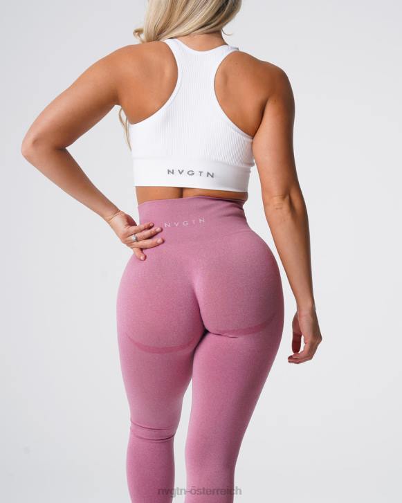 Fitness Frauen NVGTN 6J66521 Pastellrosa Konturnahtlose Leggings