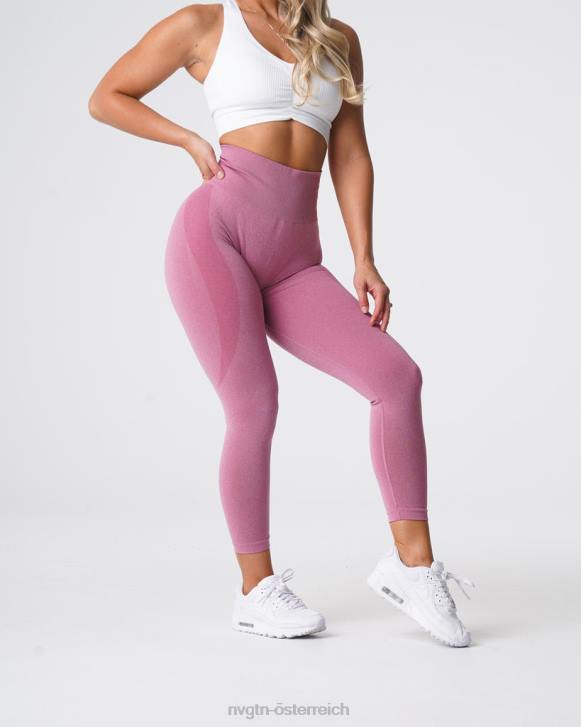 Fitness Frauen NVGTN 6J66521 Pastellrosa Konturnahtlose Leggings