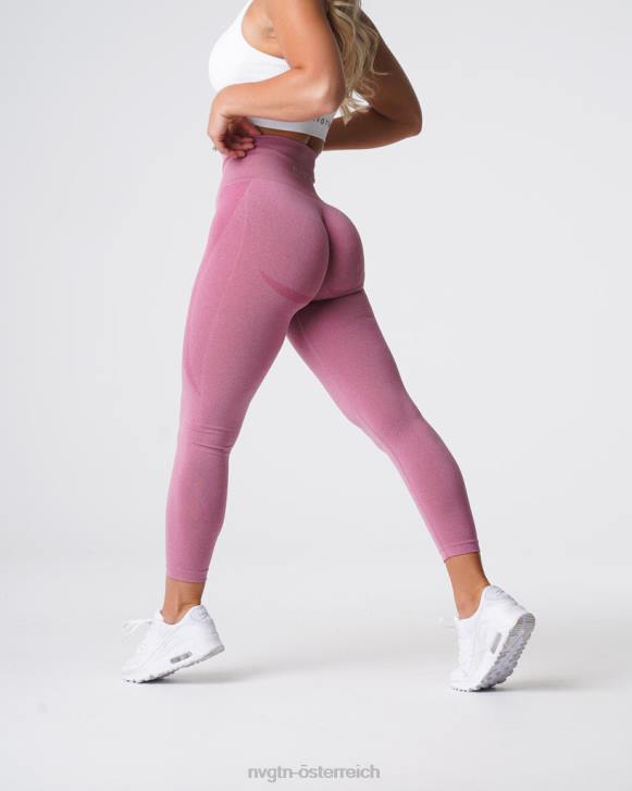 Fitness Frauen NVGTN 6J66521 Pastellrosa Konturnahtlose Leggings