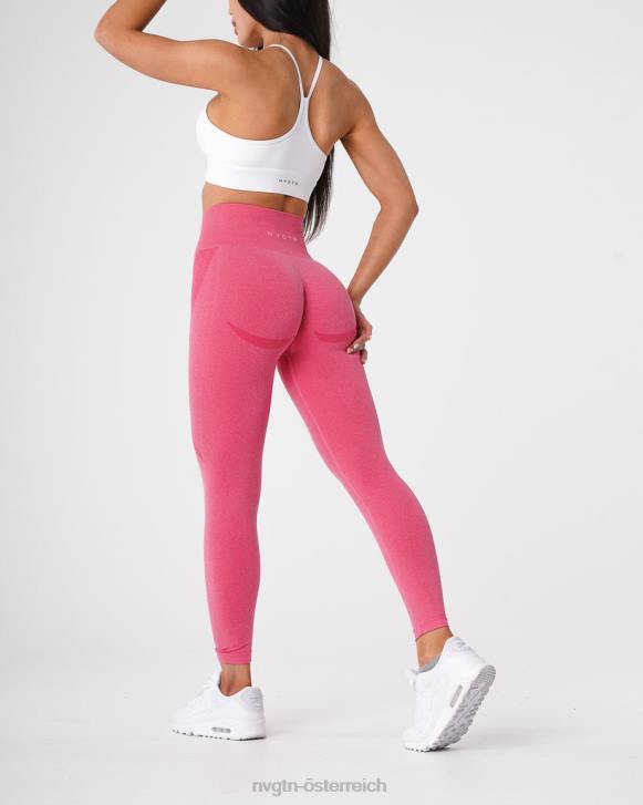 Fitness Frauen NVGTN 6J66526 heißes Rosa Konturnahtlose Leggings