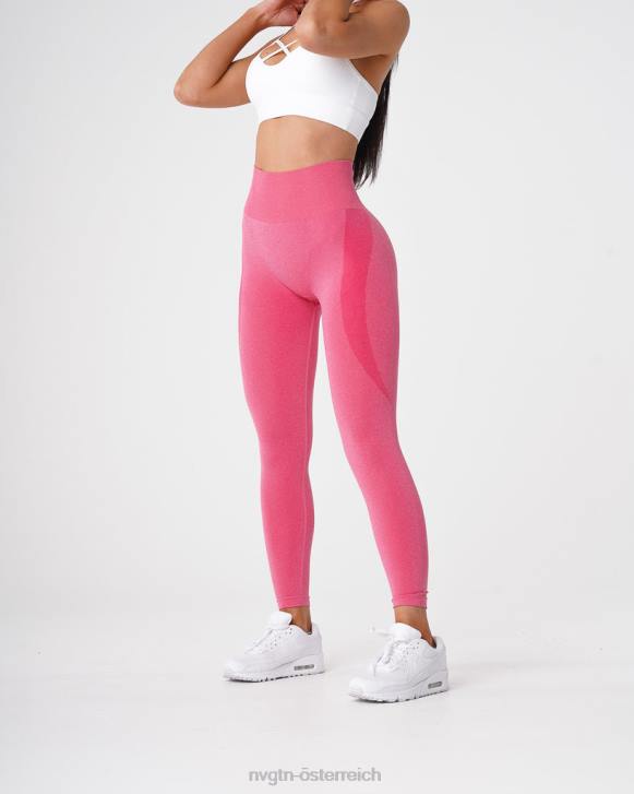 Fitness Frauen NVGTN 6J66526 heißes Rosa Konturnahtlose Leggings