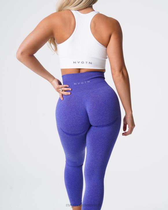 Fitness Frauen NVGTN 6J66528 Elektrisches Blau Konturnahtlose Leggings