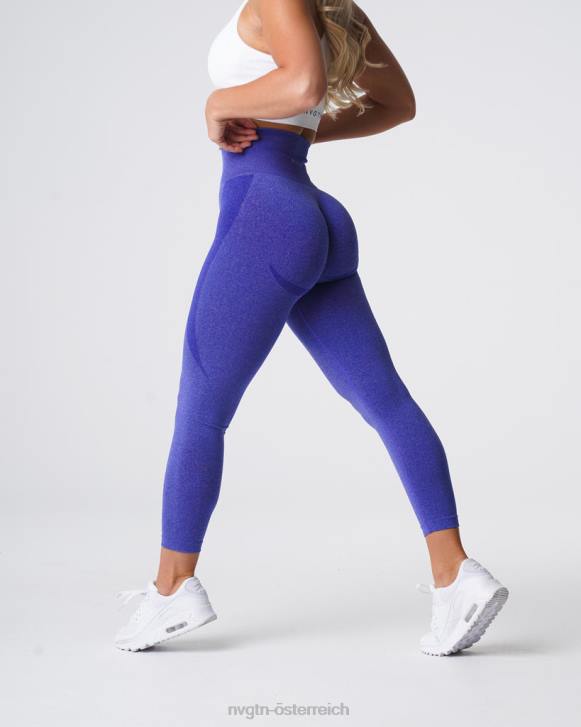 Fitness Frauen NVGTN 6J66528 Elektrisches Blau Konturnahtlose Leggings