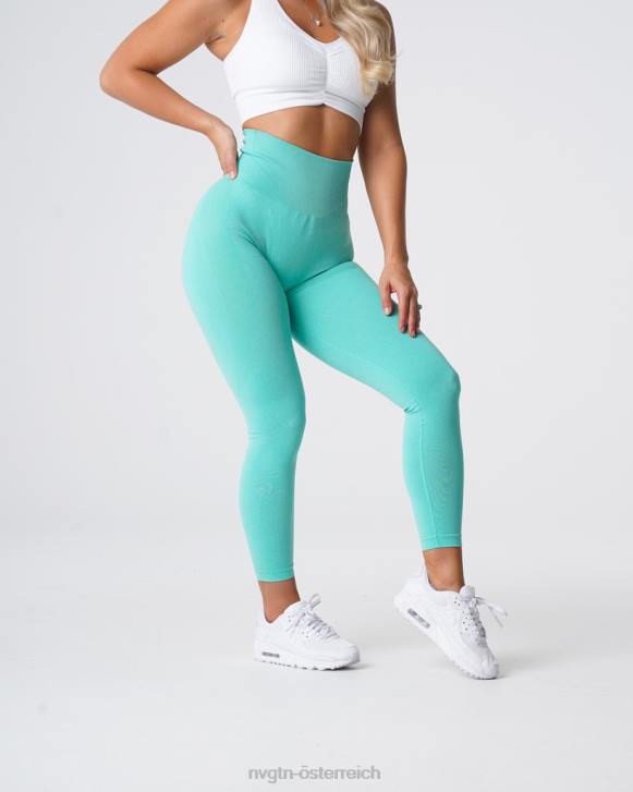 Fitness Frauen NVGTN 6J66531 Minze Konturnahtlose Leggings