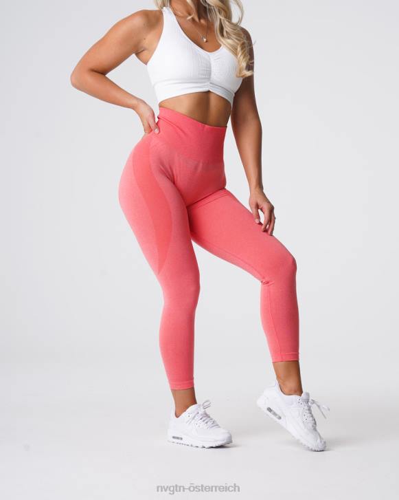 Fitness Frauen NVGTN 6J66533 Koralle Konturnahtlose Leggings