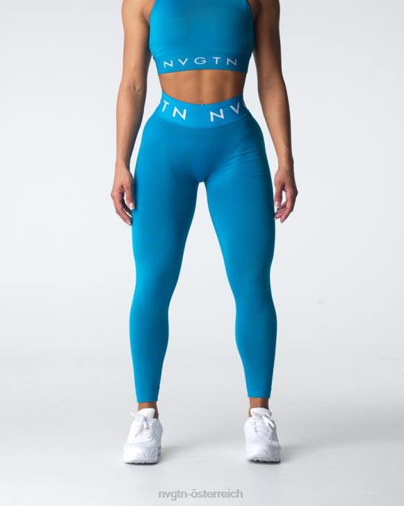 Fitness Frauen NVGTN 6J66544 Lagune Nahtlose Sport-Leggings