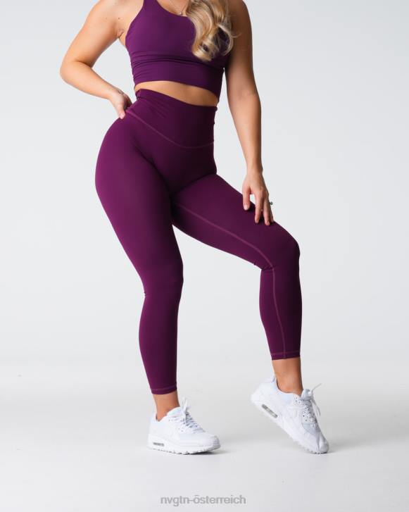 Fitness Frauen NVGTN 6J66547 Pflaume charakteristische 2.0-Leggings