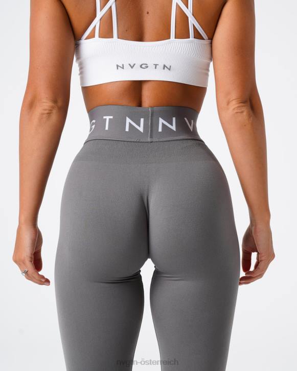 Fitness Frauen NVGTN 6J66553 Holzkohle Nahtlose Sport-Leggings