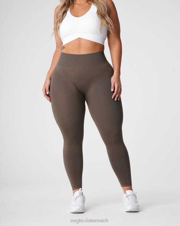 Fitness Frauen NVGTN 6J66557 Olive Solide nahtlose Leggings