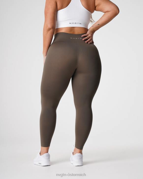 Fitness Frauen NVGTN 6J66557 Olive Solide nahtlose Leggings