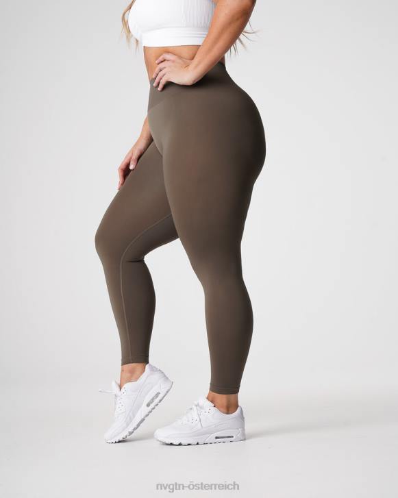 Fitness Frauen NVGTN 6J66557 Olive Solide nahtlose Leggings