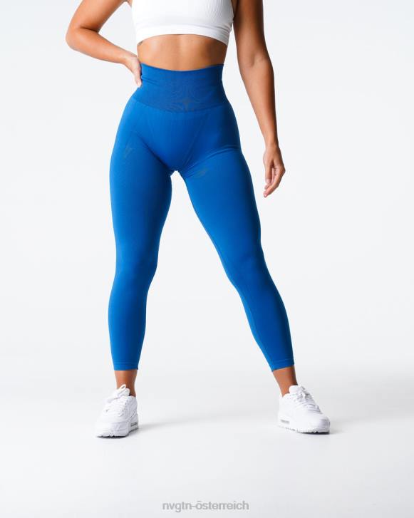 Fitness Frauen NVGTN 6J66571 Mitternachtsblau Solide nahtlose Leggings