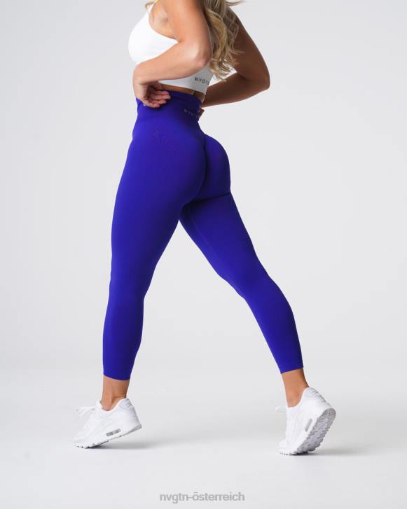 Fitness Frauen NVGTN 6J66575 Kobalt Solide nahtlose Leggings