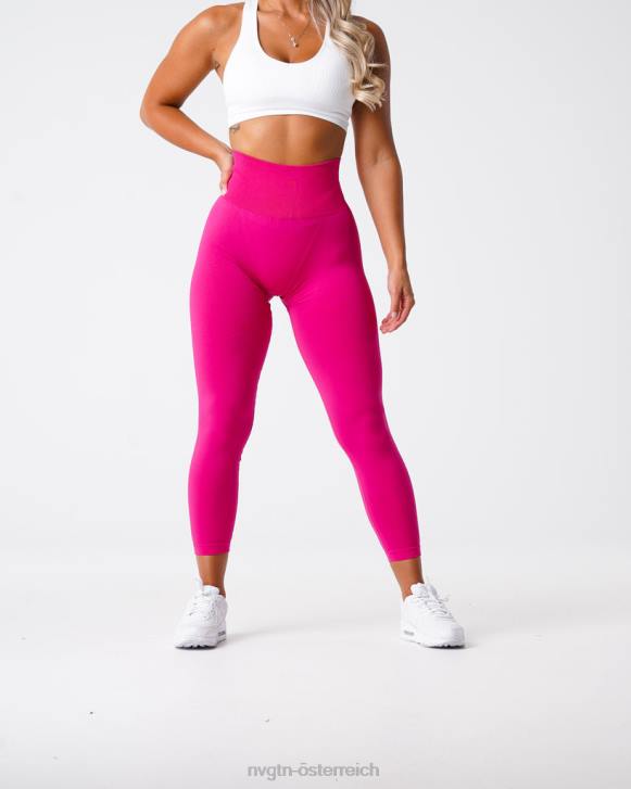 Fitness Frauen NVGTN 6J66576 Magenta Solide nahtlose Leggings