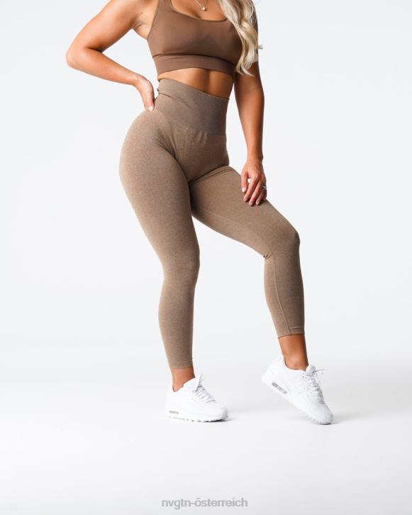 Fitness Frauen NVGTN 6J66582 Mokka Nahtlose NV-Leggings