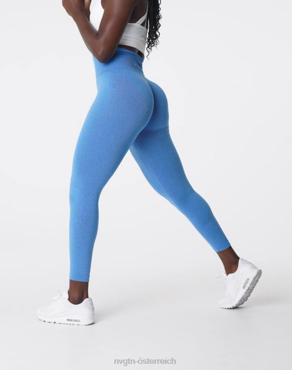 Fitness Frauen NVGTN 6J66584 Meerblau Nahtlose NV-Leggings