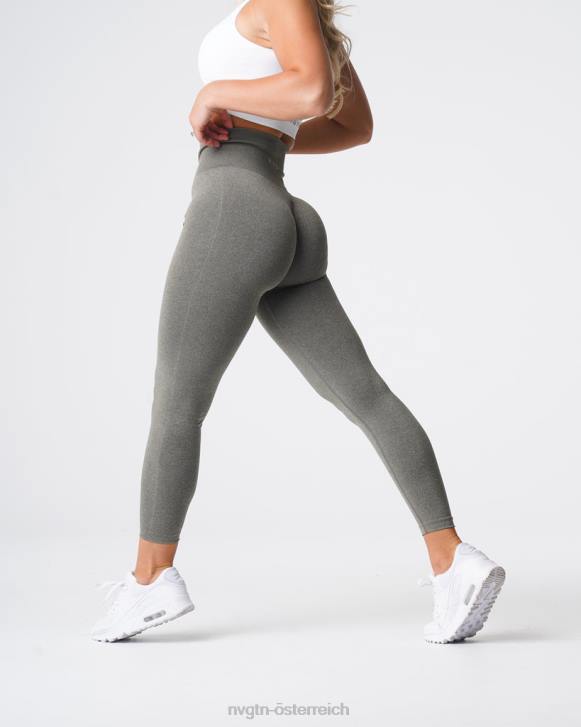 Fitness Frauen NVGTN 6J66588 Khakigrün Nahtlose NV-Leggings