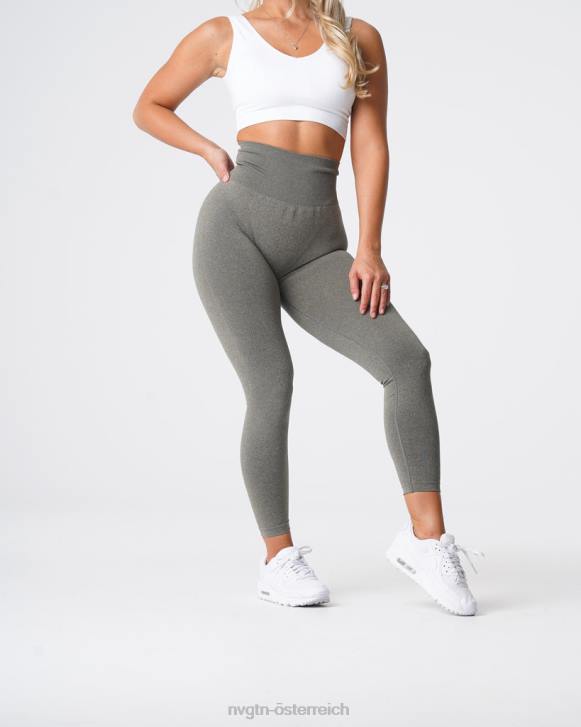 Fitness Frauen NVGTN 6J66588 Khakigrün Nahtlose NV-Leggings