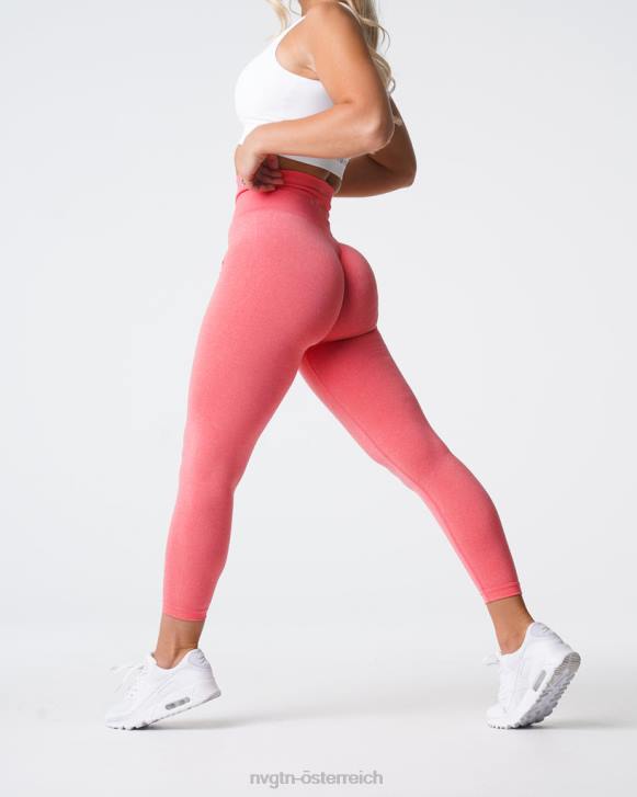 Fitness Frauen NVGTN 6J66597 Koralle Nahtlose NV-Leggings