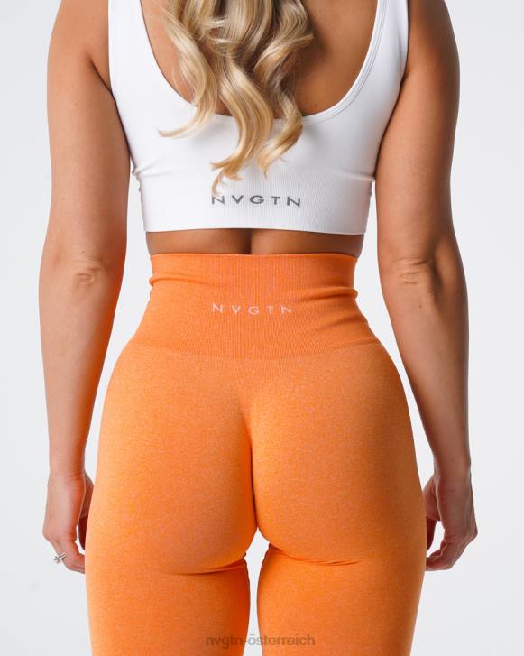 Fitness Frauen NVGTN 6J66598 Sonnenuntergangsorange Nahtlose NV-Leggings