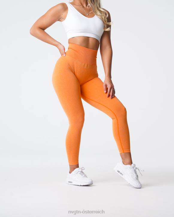 Fitness Frauen NVGTN 6J66598 Sonnenuntergangsorange Nahtlose NV-Leggings