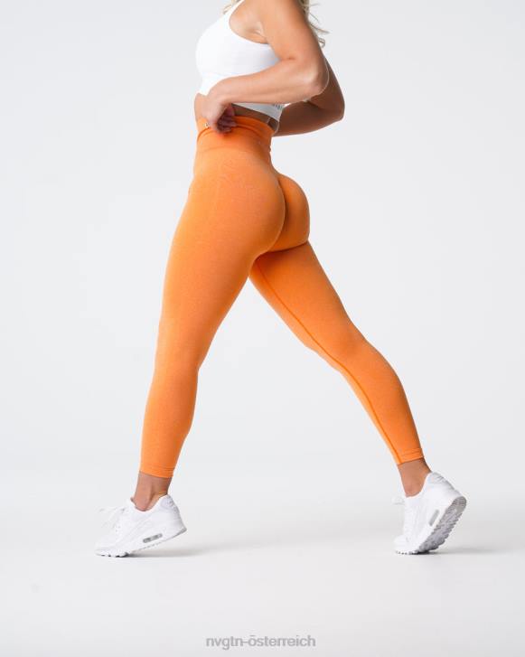 Fitness Frauen NVGTN 6J66598 Sonnenuntergangsorange Nahtlose NV-Leggings