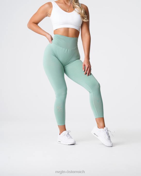 Fitness Frauen NVGTN 6J66602 Salbeigrün Nahtlose NV-Leggings