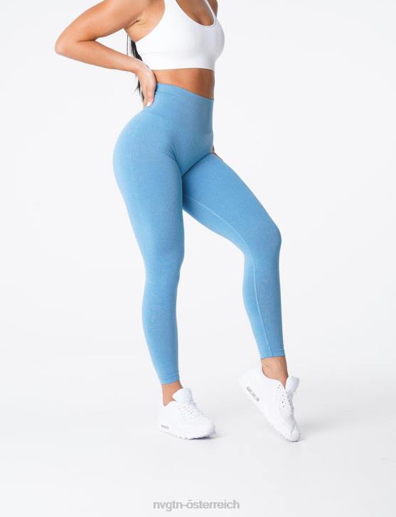 Fitness Frauen NVGTN 6J66606 Himmelblau Nahtlose NV-Leggings