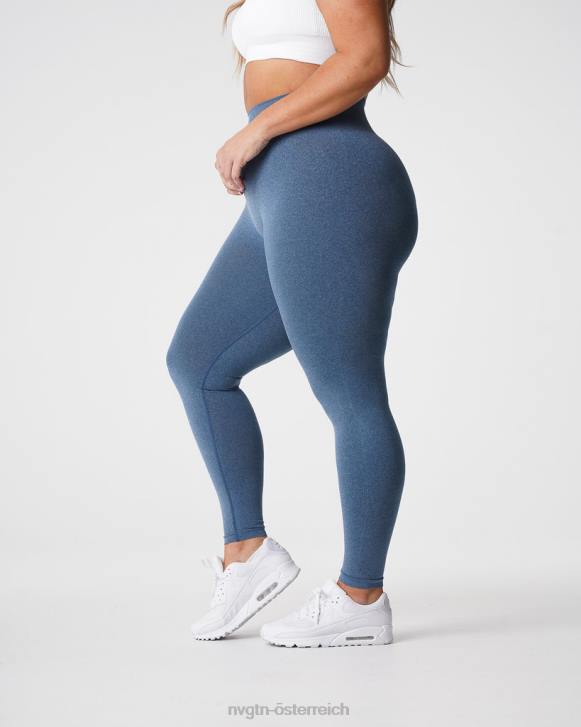 Fitness Frauen NVGTN 6J66608 Schieferblau Nahtlose NV-Leggings