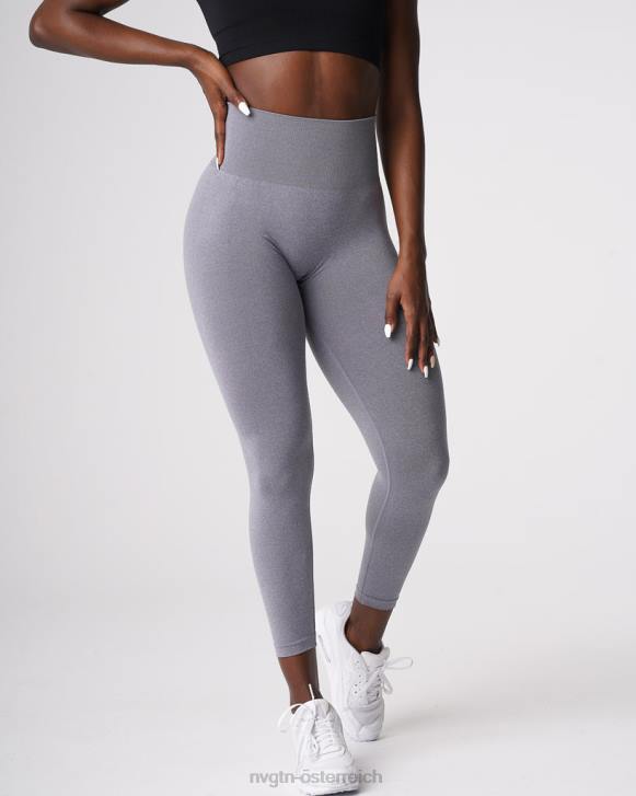 Fitness Frauen NVGTN 6J66611 grau Nahtlose Leggings mit Kurven