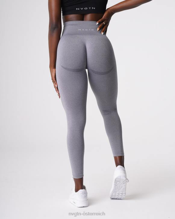 Fitness Frauen NVGTN 6J66611 grau Nahtlose Leggings mit Kurven