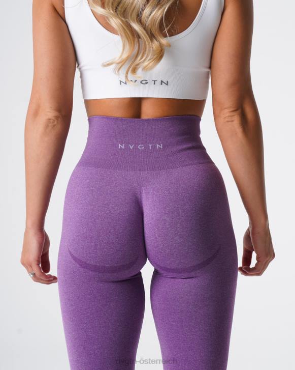 Fitness Frauen NVGTN 6J66616 violett Nahtlose Leggings mit Kurven