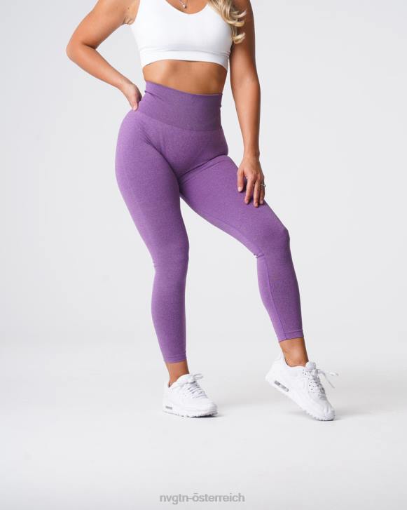 Fitness Frauen NVGTN 6J66616 violett Nahtlose Leggings mit Kurven