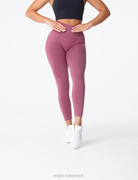 Fitness Frauen NVGTN 6J66620 kastanienbraun Nahtlose Leggings mit Kurven