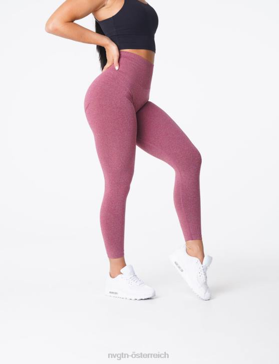 Fitness Frauen NVGTN 6J66620 kastanienbraun Nahtlose Leggings mit Kurven