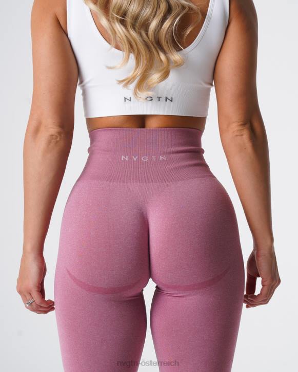 Fitness Frauen NVGTN 6J66629 Pastellrosa Nahtlose Leggings mit Kurven