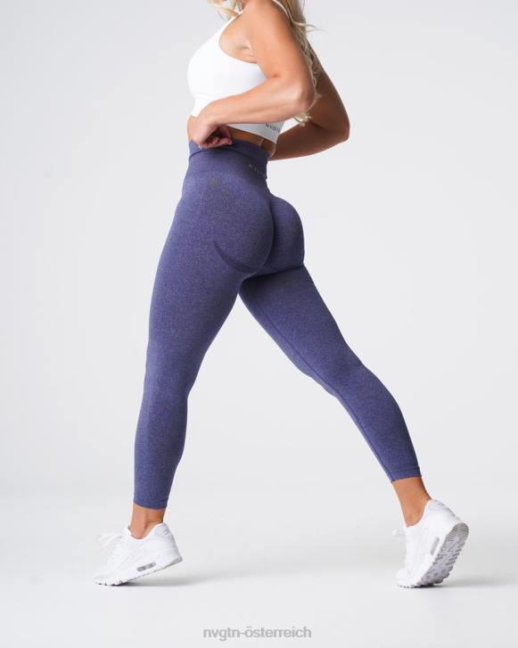 Fitness Frauen NVGTN 6J66630 Indigo Nahtlose Leggings mit Kurven