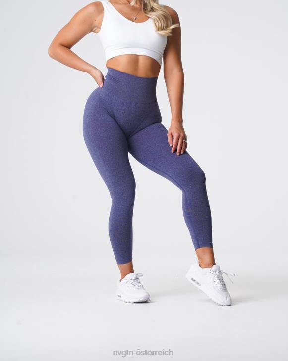 Fitness Frauen NVGTN 6J66630 Indigo Nahtlose Leggings mit Kurven