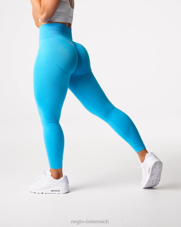 Fitness Frauen NVGTN 6J66637 Aqua Nahtlose Leggings mit Kurven