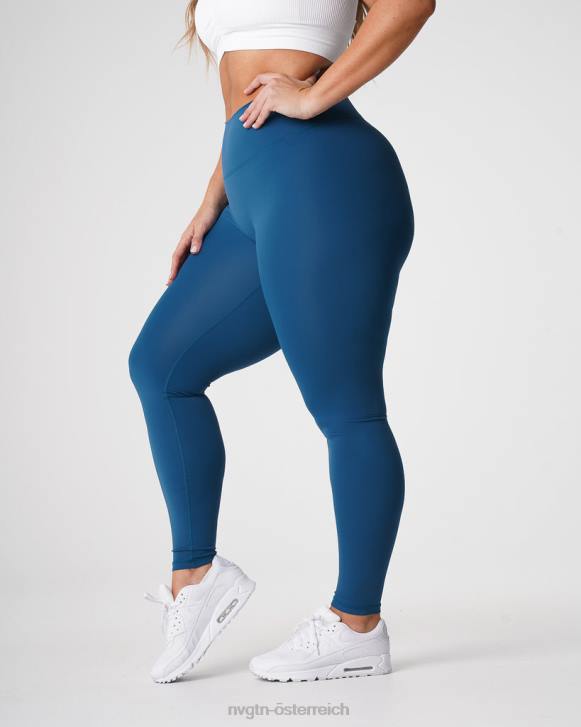 Fitness Frauen NVGTN 6J66650 Pazifikblau charakteristische 2.0-Leggings