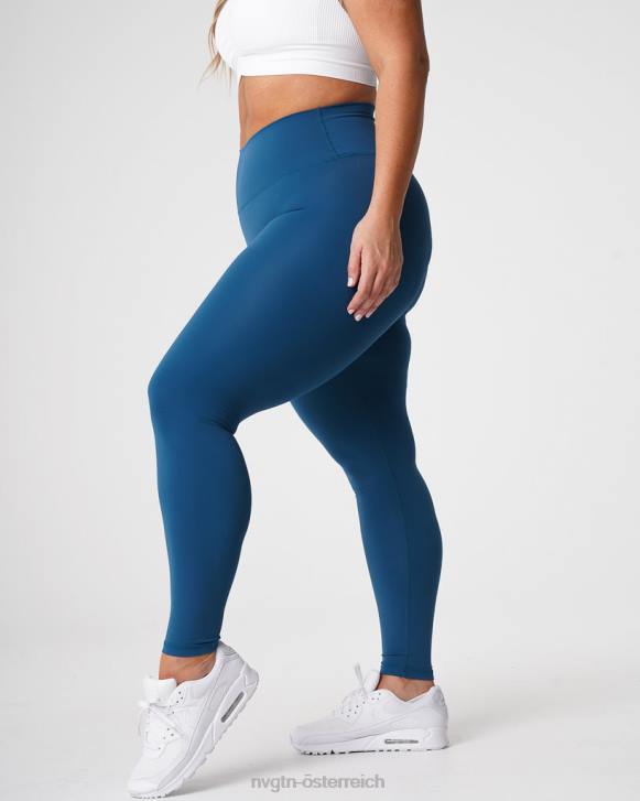 Fitness Frauen NVGTN 6J66650 Pazifikblau charakteristische 2.0-Leggings